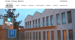 Desktop Screenshot of hotelaraba.com